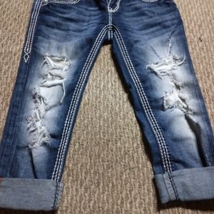 Rock revival cropped destroyed sz 25
